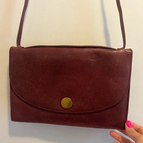 Madewell Burgundy Convertible Crossbody Purse - Picture 7 of 16